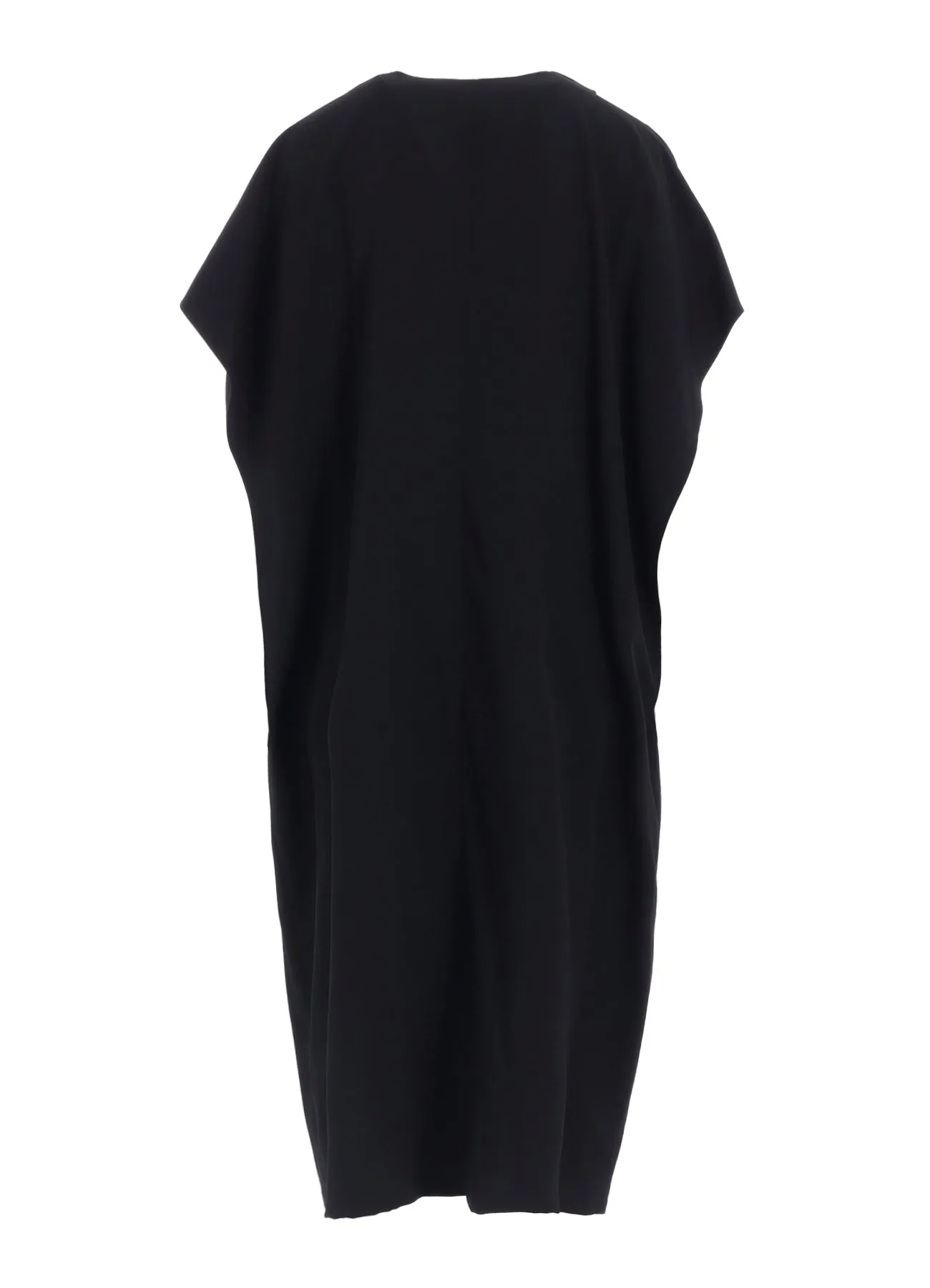 WOOL GABARDINE FLARE SLEEVE FRONT OPEN DRESS sold by Yohji Yamamoto product image thumbnail 3
