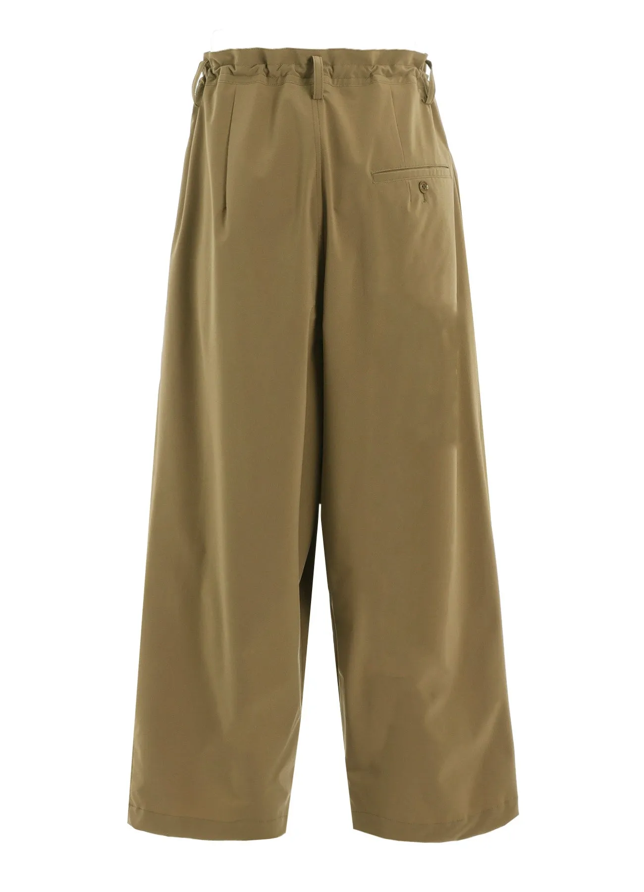 PE/ TAFTA DOUBLE TUCK GATEHRED PANTS sold by Yohji Yamamoto product image thumbnail 3