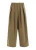 PE/ TAFTA DOUBLE TUCK GATEHRED PANTS sold by Yohji Yamamoto