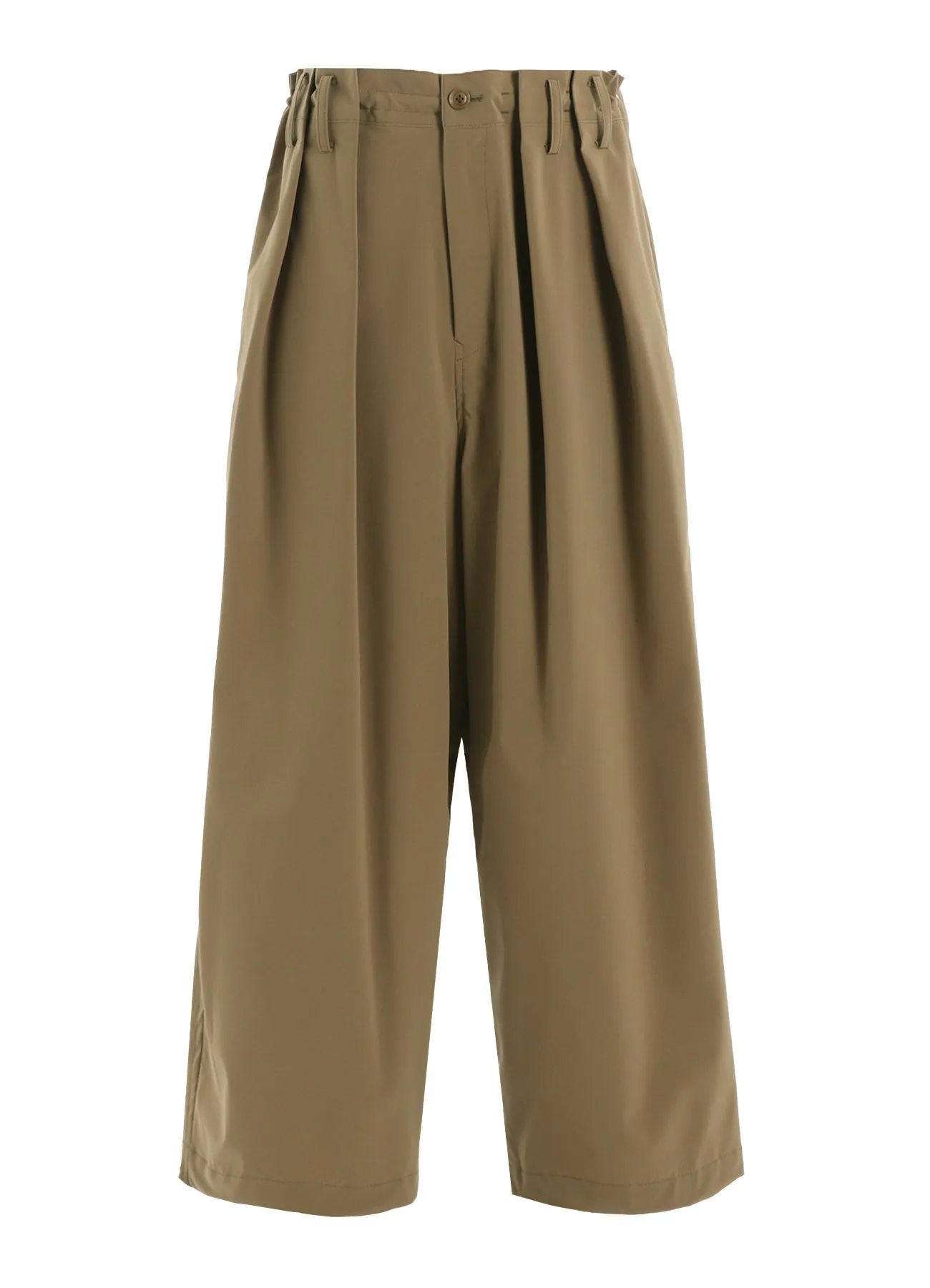 PE/ TAFTA DOUBLE TUCK GATEHRED PANTS sold by Yohji Yamamoto product image thumbnail 2