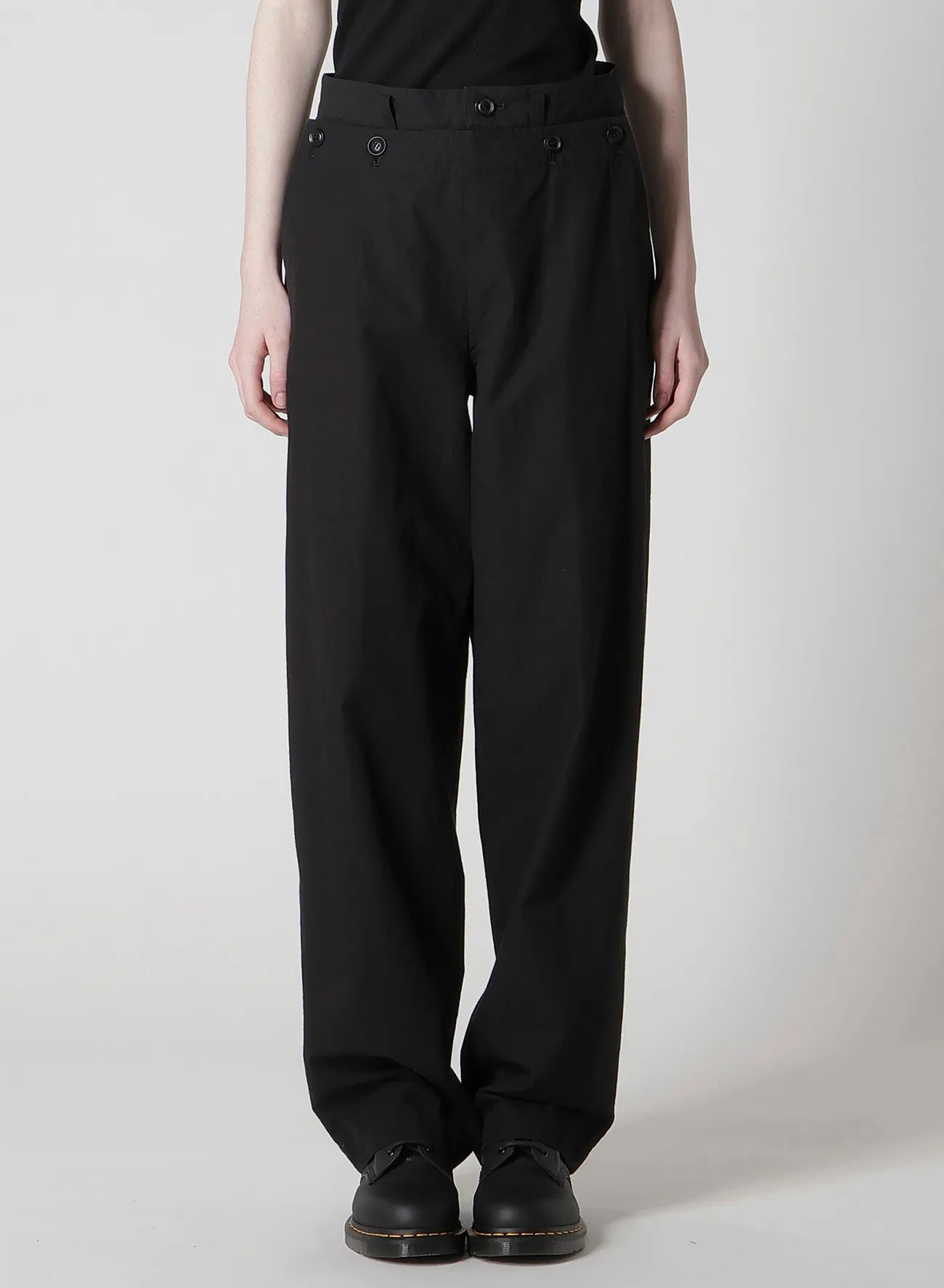 COTTON/LINEN SAILOR PANTS sold by Yohji Yamamoto product image thumbnail 4