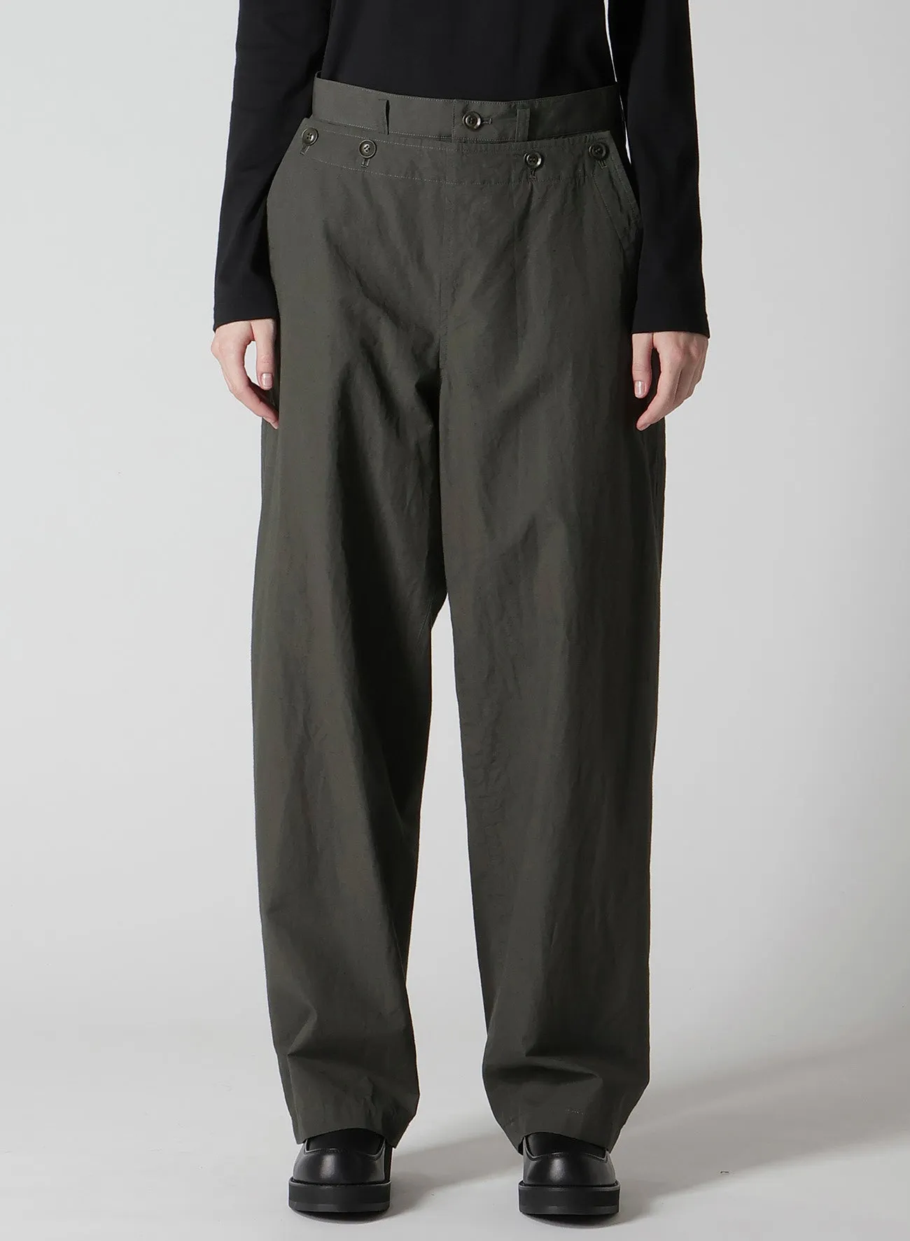 COTTON/LINEN SAILOR PANTS sold by Yohji Yamamoto product image thumbnail 4