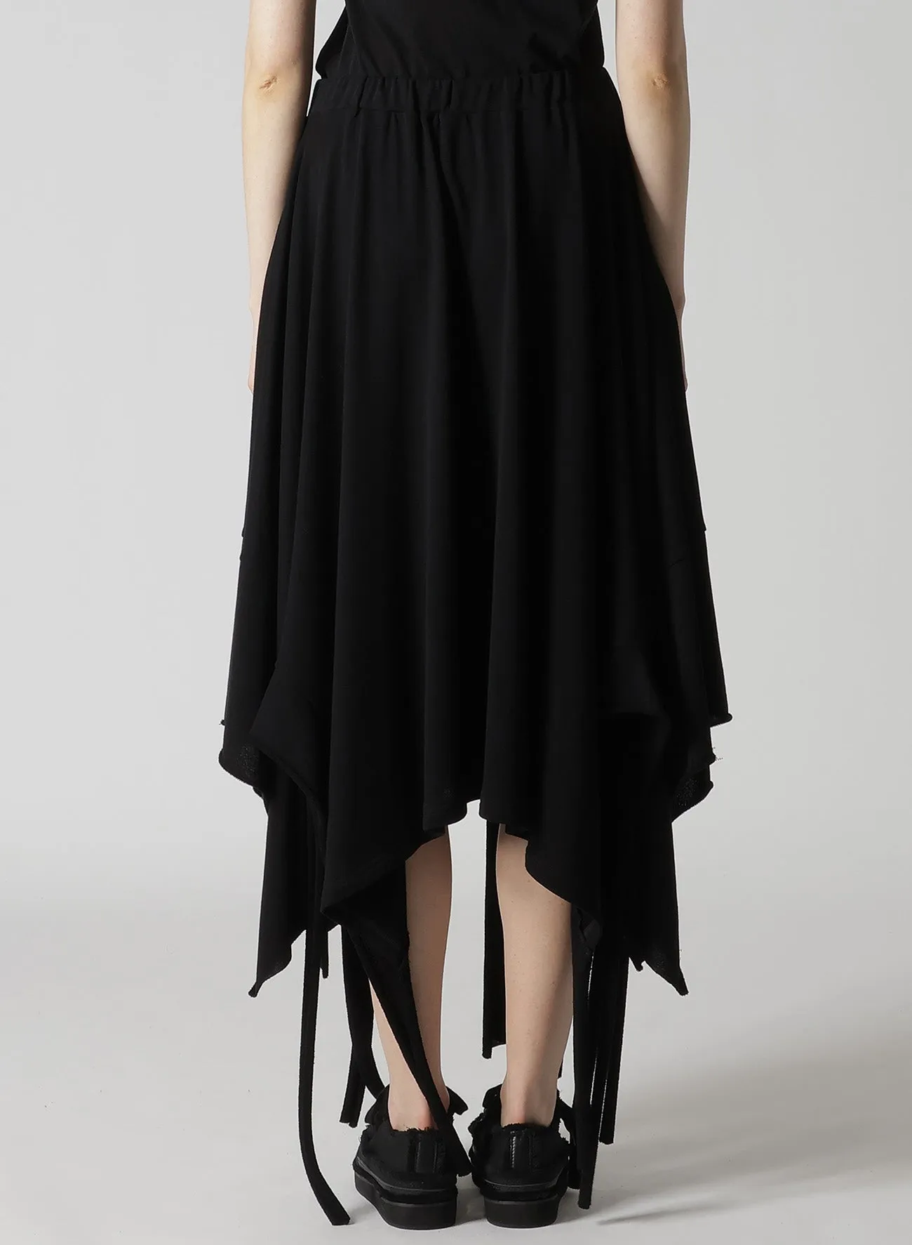 HIGH TWISTED GAUZE TERRY DRAPED HEM SKIRT sold by Yohji Yamamoto product image thumbnail 5