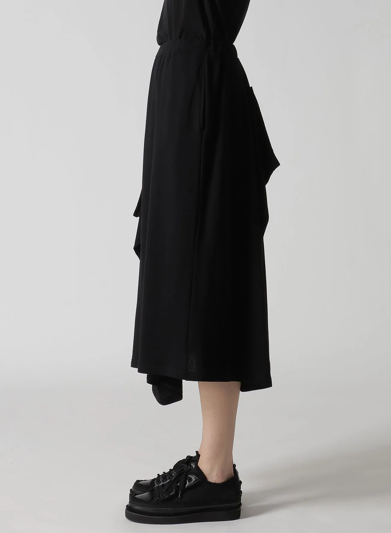 HIGH TWISTED GAUZE TERRY TUCKED SKIRT sold by Yohji Yamamoto product image thumbnail 4