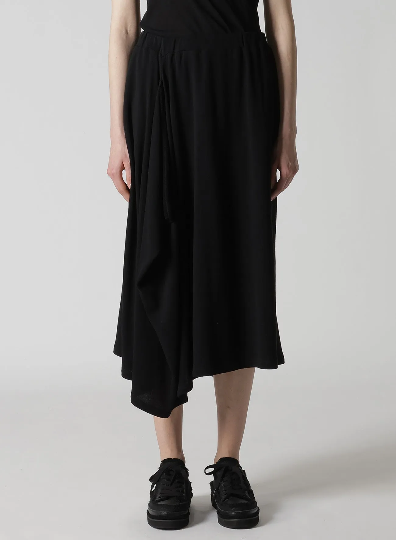 HIGH TWISTED GAUZE TERRY TUCKED SKIRT sold by Yohji Yamamoto product image thumbnail 2