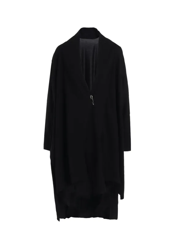 COTTON SINGLE JERSEY LONG CARDIGAN sold by Yohji Yamamoto