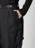 BLACK SCANDAL HERRINGBONE 12TUCK WORK PANTS sold by Yohji Yamamoto