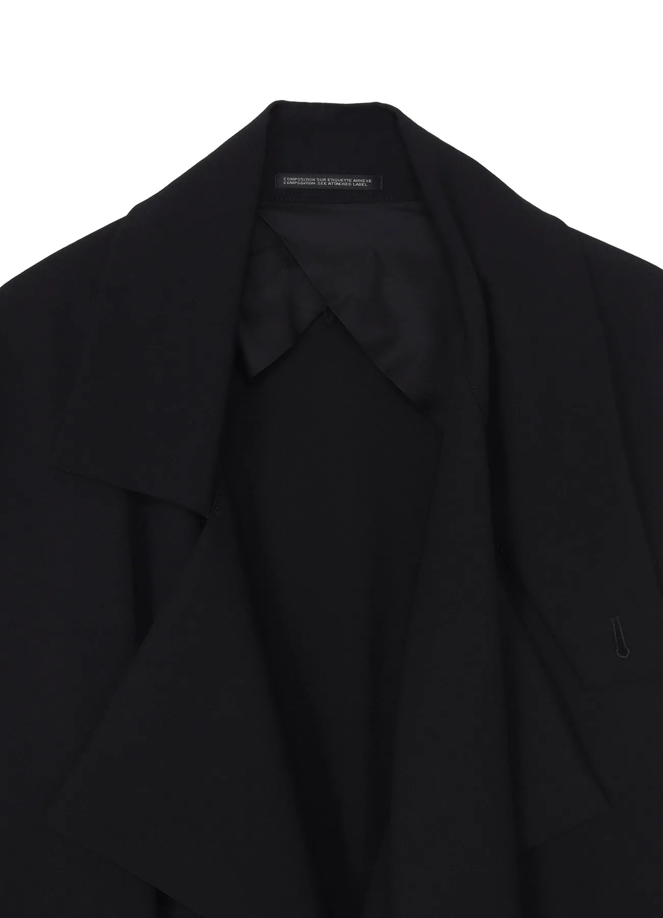 WOOL GABARDINE SMOOTH COAT sold by Yohji Yamamoto product image thumbnail 4