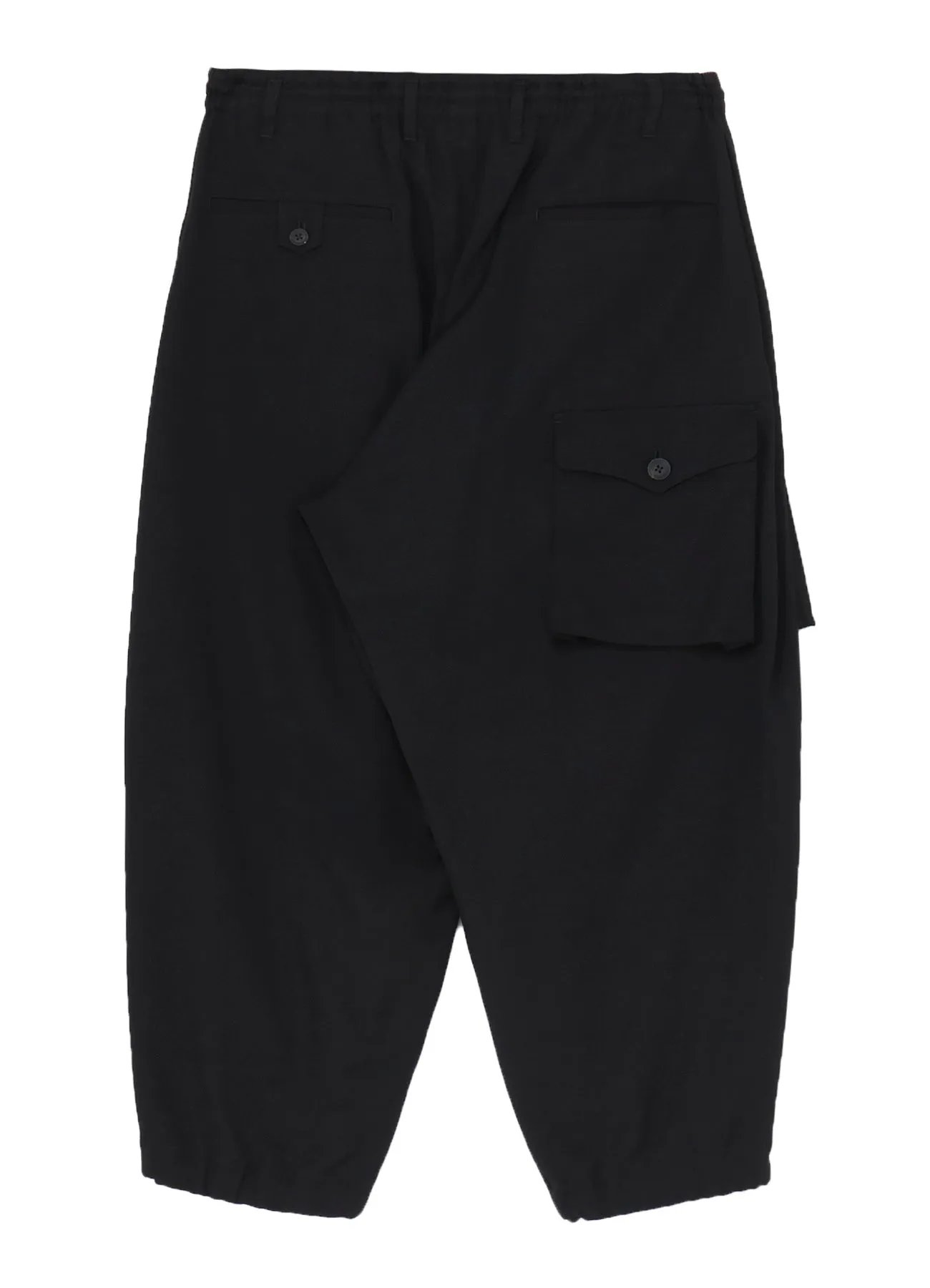 WOOL GABARDINE SIDE TUCK POCKET PANTS sold by Yohji Yamamoto product image thumbnail 3