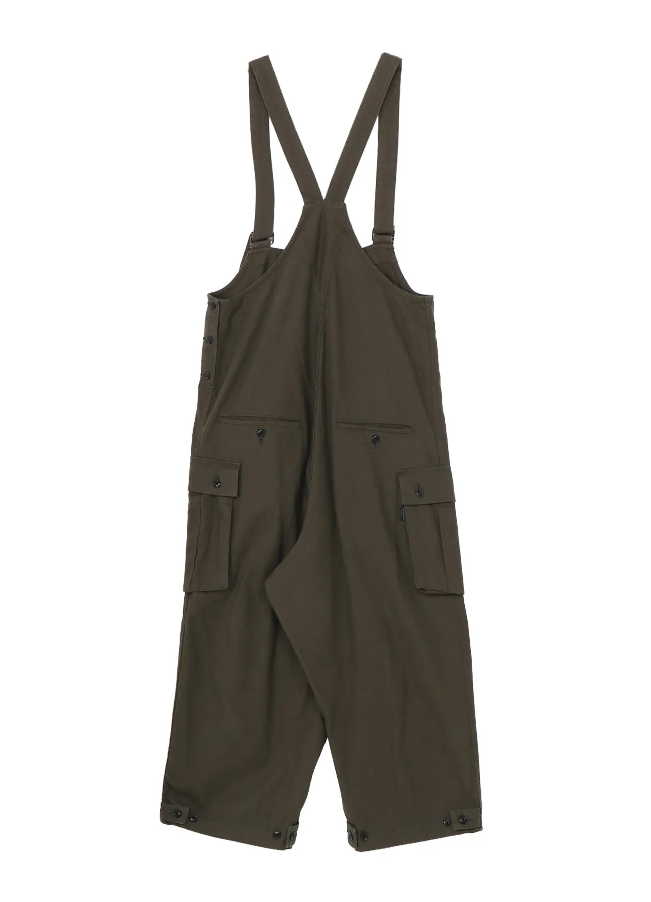 BLACK SCANDAL HERRINGBONE WORK OVERALLS sold by Yohji Yamamoto product image thumbnail 3