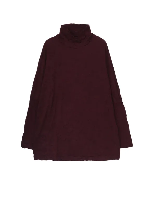 WASHABLE WOOL JERSEY TURTLE NECK LONG SLV T sold by Yohji Yamamoto