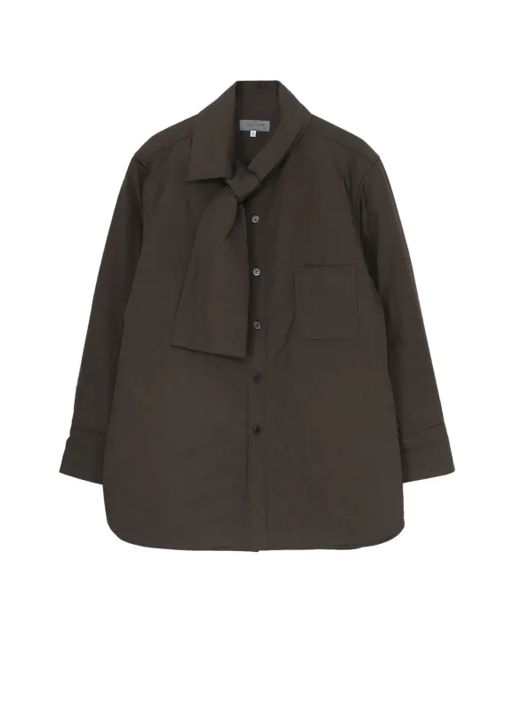 GRAY BROAD STOLE DETAIL PADDED BLOUSE made by Yohji Yamamoto