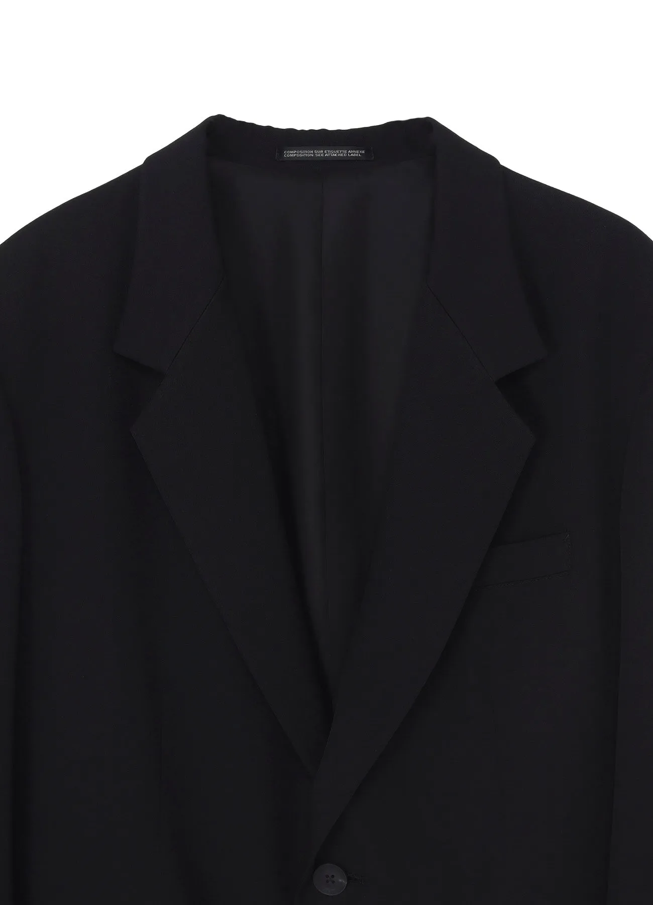 WOOL GABARDINE LEFT SEAM ZIPPER JACKET sold by Yohji Yamamoto product image thumbnail 4