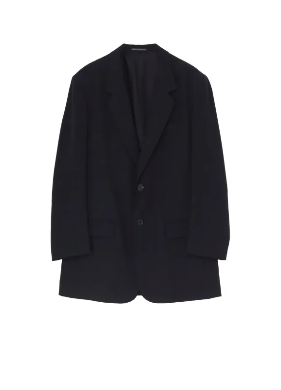 WOOL GABARDINE LEFT SEAM ZIPPER JACKET sold by Yohji Yamamoto