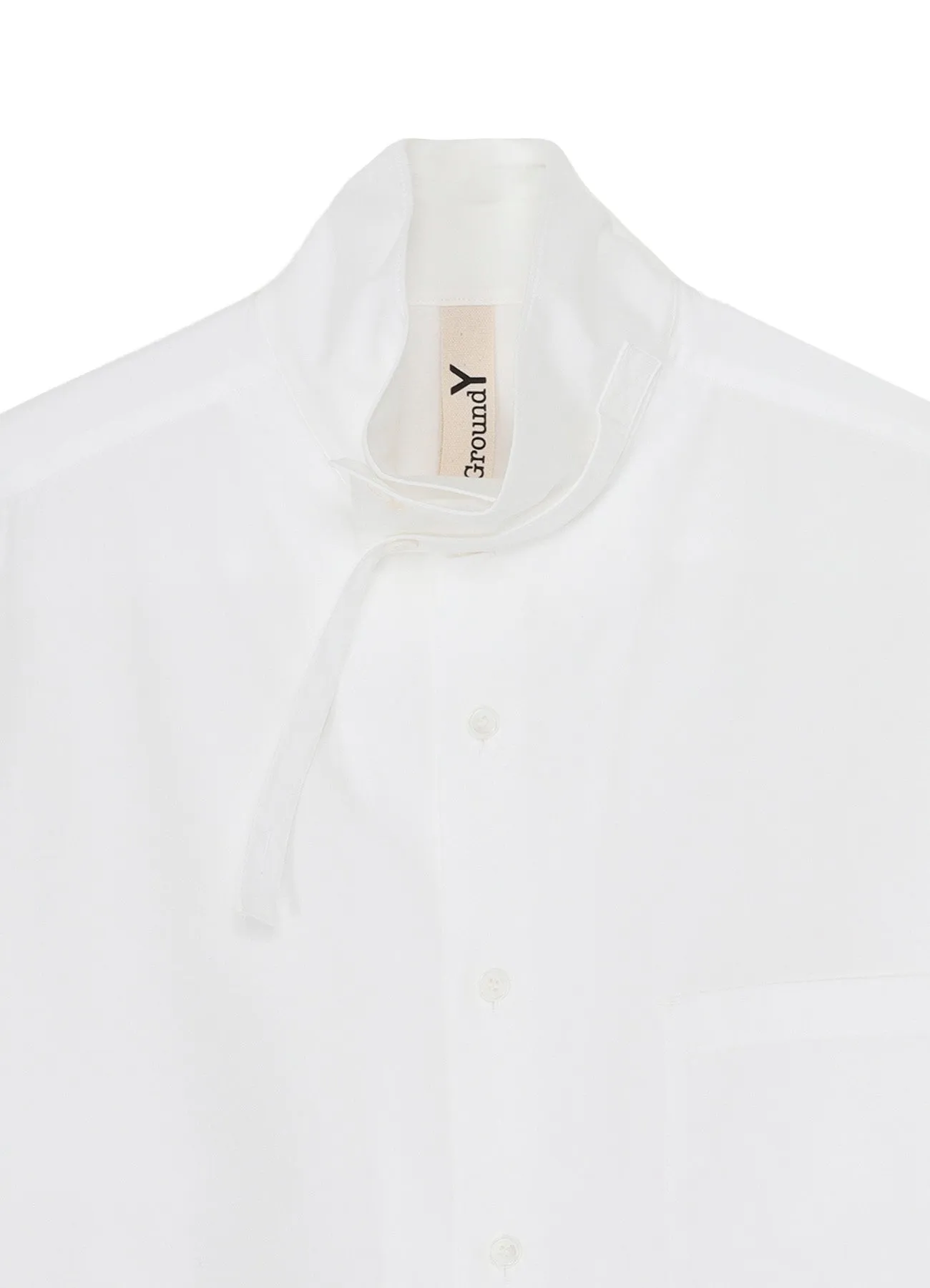 COTTON BROAD STAND COLLAR SHIRT sold by Yohji Yamamoto product image thumbnail 4