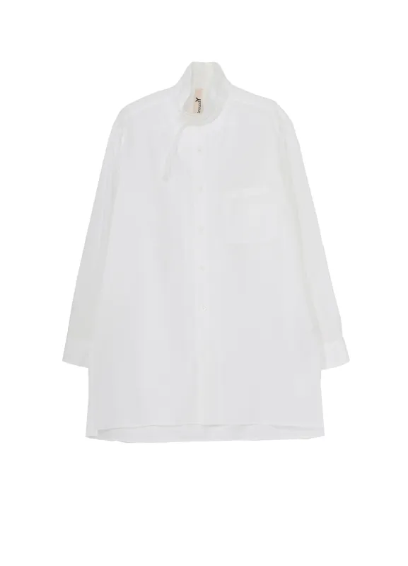 COTTON BROAD STAND COLLAR SHIRT sold by Yohji Yamamoto