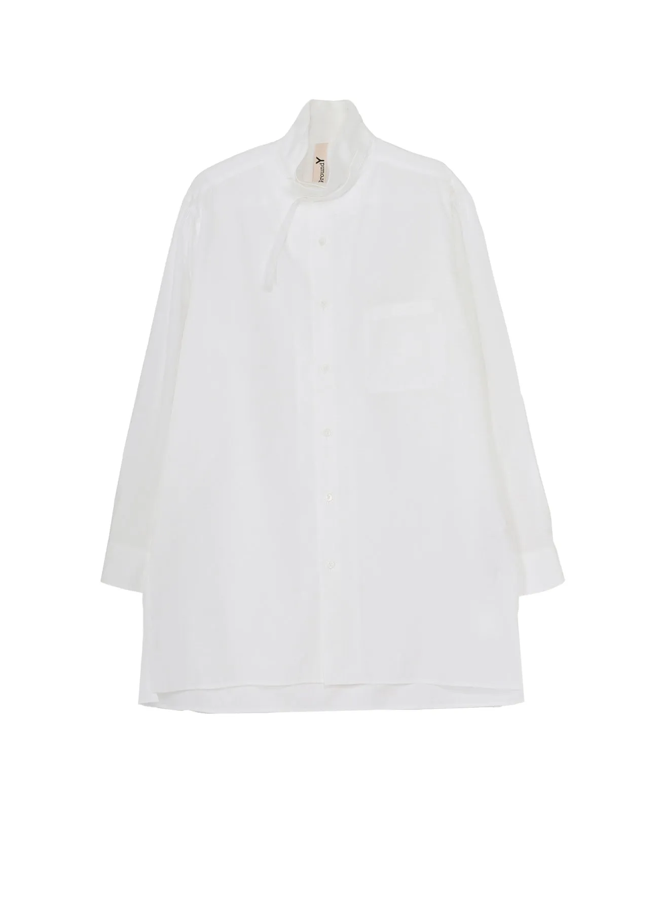 COTTON BROAD STAND COLLAR SHIRT sold by Yohji Yamamoto