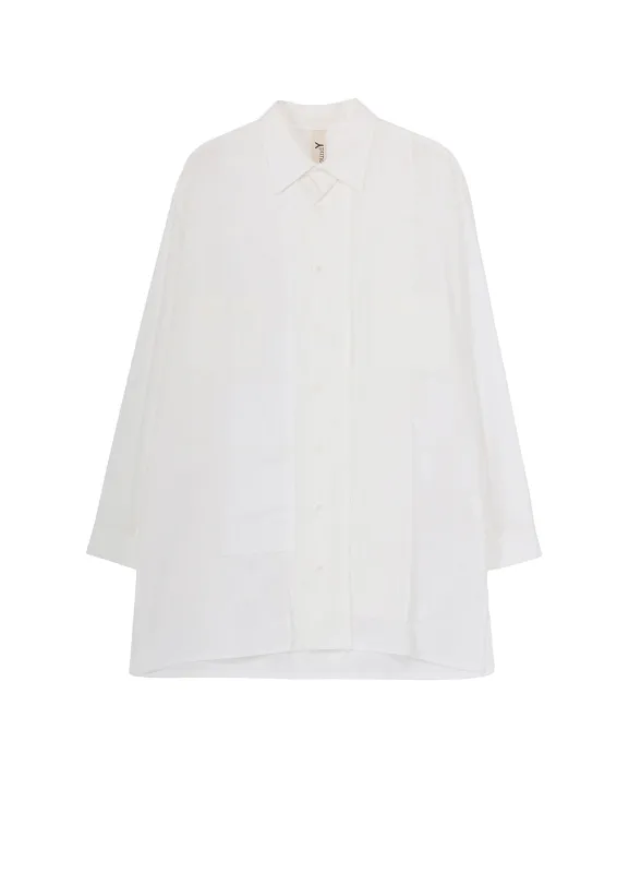 SWITCHING MATERIAL PATCHWORK WHITE SHIRT sold by Yohji Yamamoto