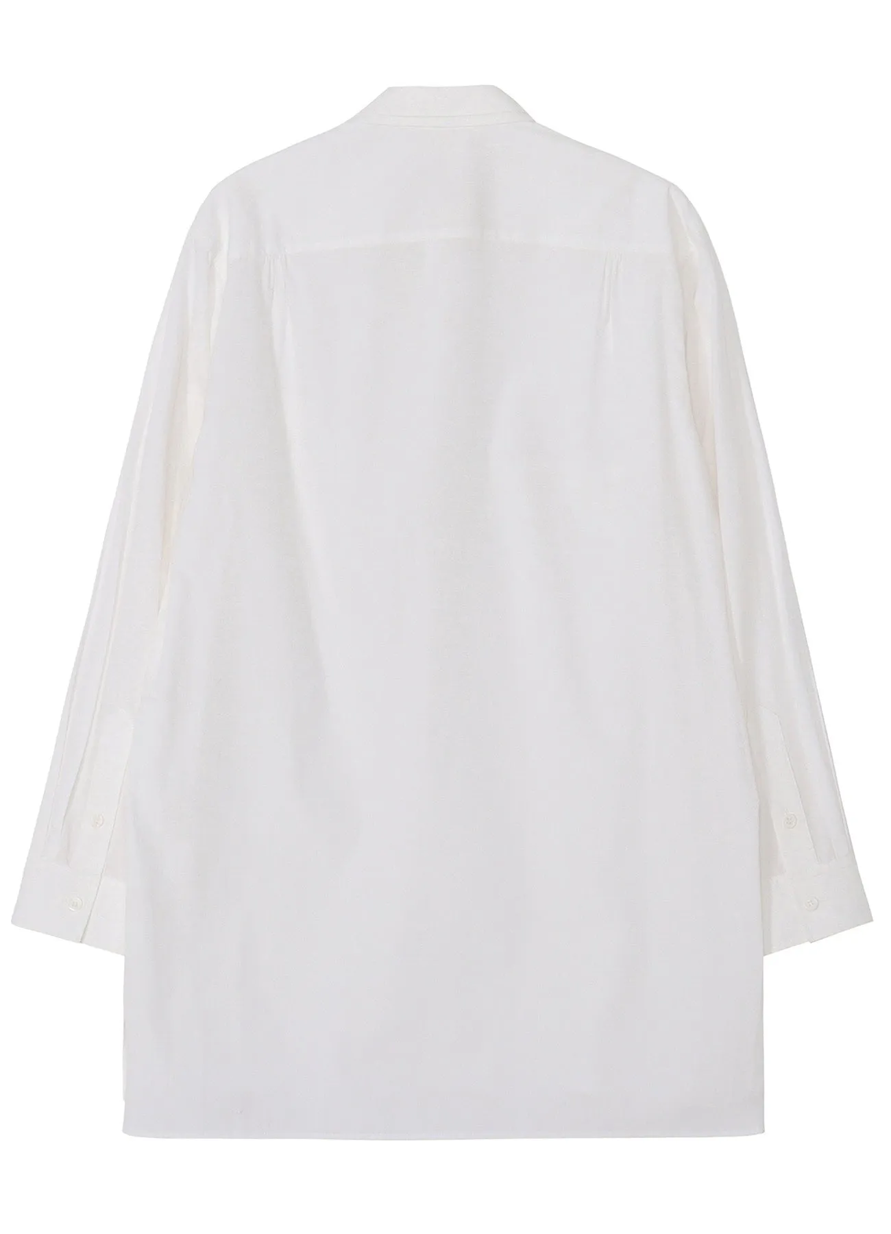 COTTON BROAD DOUBLE COLLAR SLANTED POCKET SHIRT sold by Yohji Yamamoto product image thumbnail 3