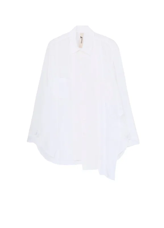 SWITCHING MATERIAL FRONT PANAL STANDARD WHITE SHIRT sold by Yohji Yamamoto