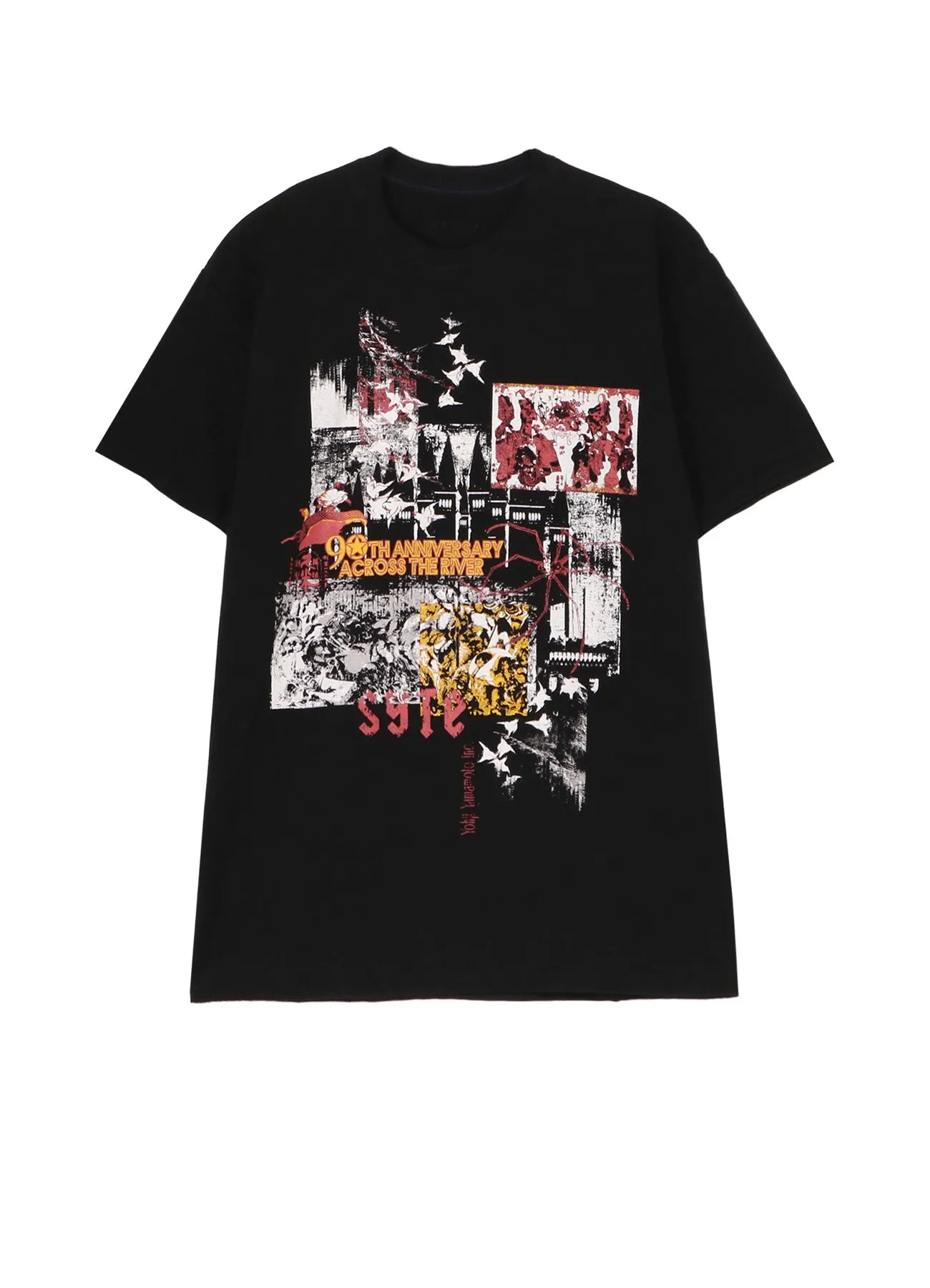 【KUME 90th Anniversary Across the River】 Hokusai × oi by Hypnosis hommage T-shirt sold by Yohji Yamamoto