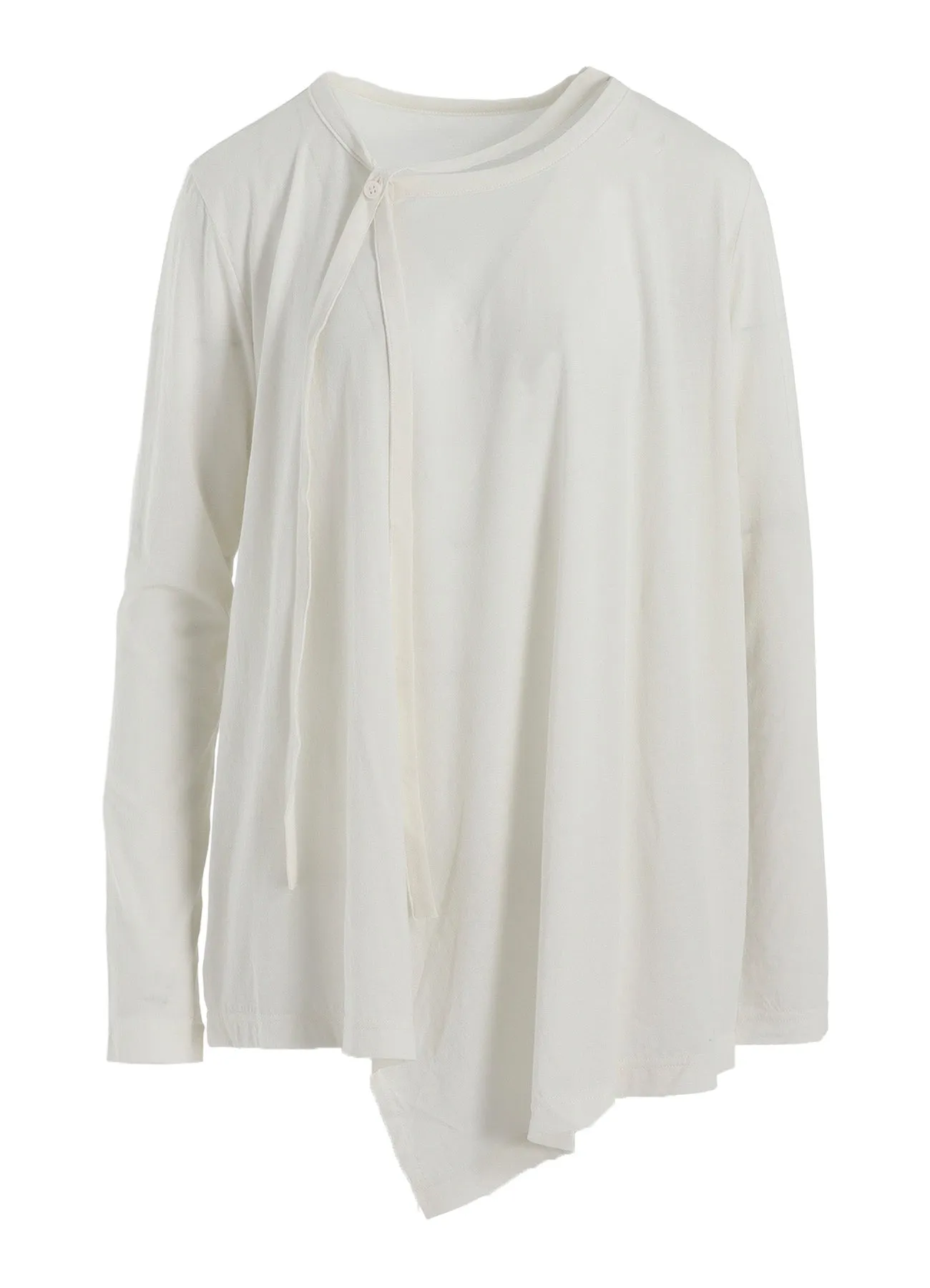 SOFT JERSEY STRING COLLAR LONG T sold by Yohji Yamamoto product image thumbnail 2