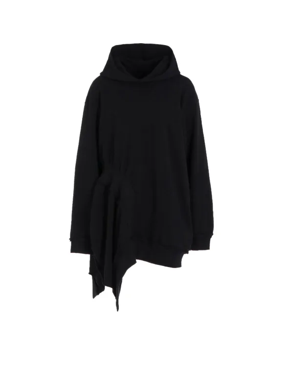 SOFT FRENCHTERRY ASSYMETRIC HOODIE sold by Yohji Yamamoto