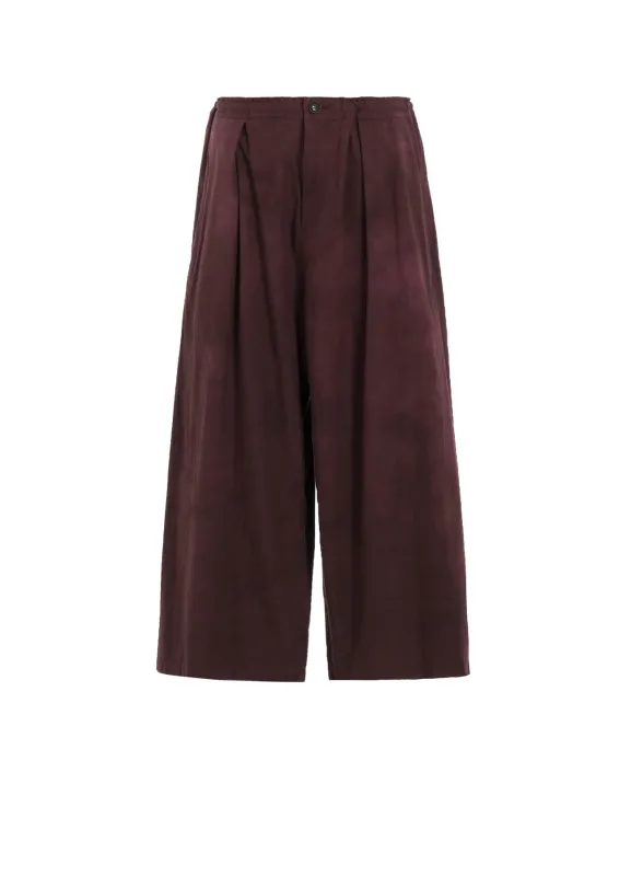 GARMENT-DYED FRONT TUCK WIDE PANTS sold by Yohji Yamamoto