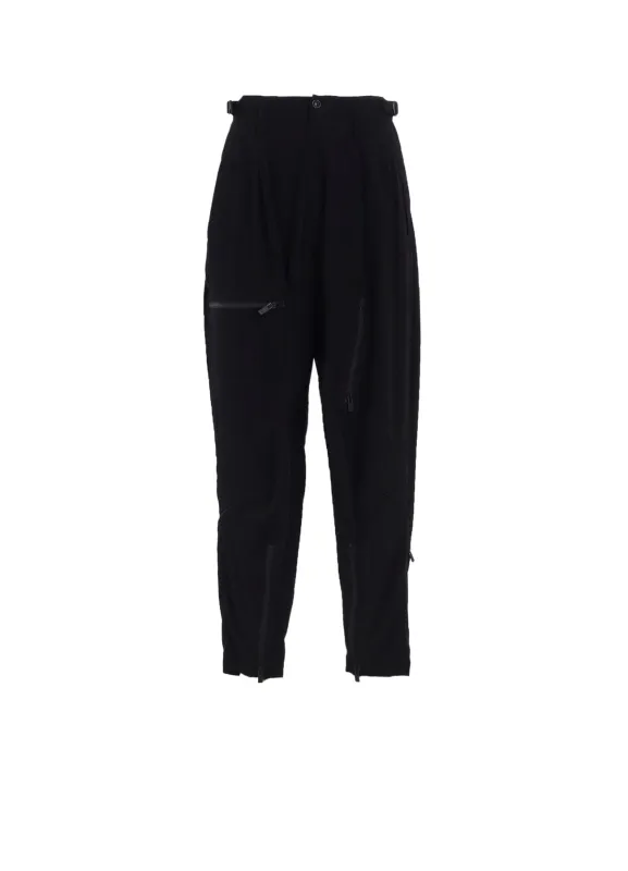 TA/PE CREPE DE CHINE ZIP POCKET PANTS sold by Yohji Yamamoto