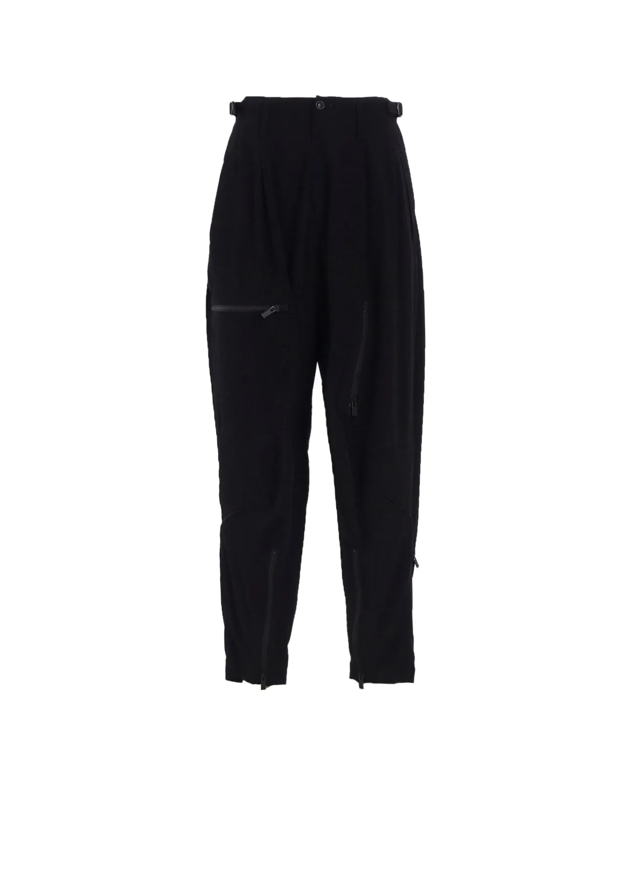 TA/PE CREPE DE CHINE ZIP POCKET PANTS sold by Yohji Yamamoto