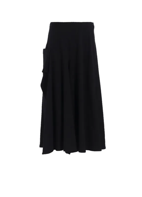 ASYMMETRIC COMBED FLEECE SKIRT sold by Yohji Yamamoto