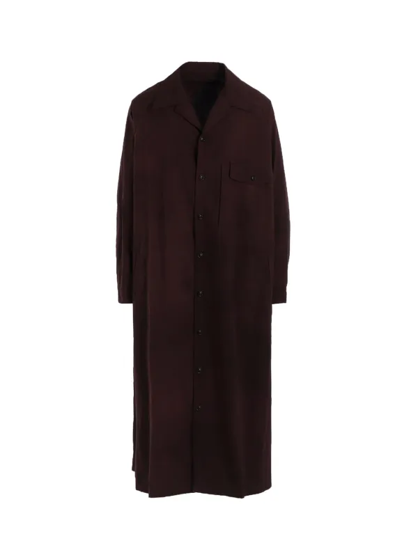 GARMENT-DYED OPEN COLLAR SHIRTS DRESS sold by Yohji Yamamoto