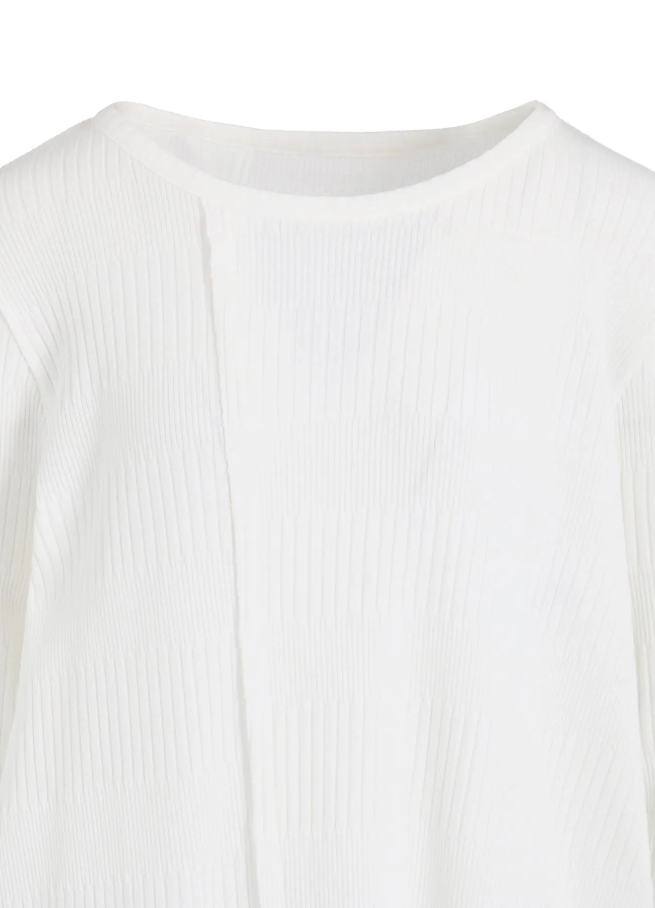 RANDOM RIB STRIPE ROUND NECK ASYMMETERIC T sold by Yohji Yamamoto product image thumbnail 5