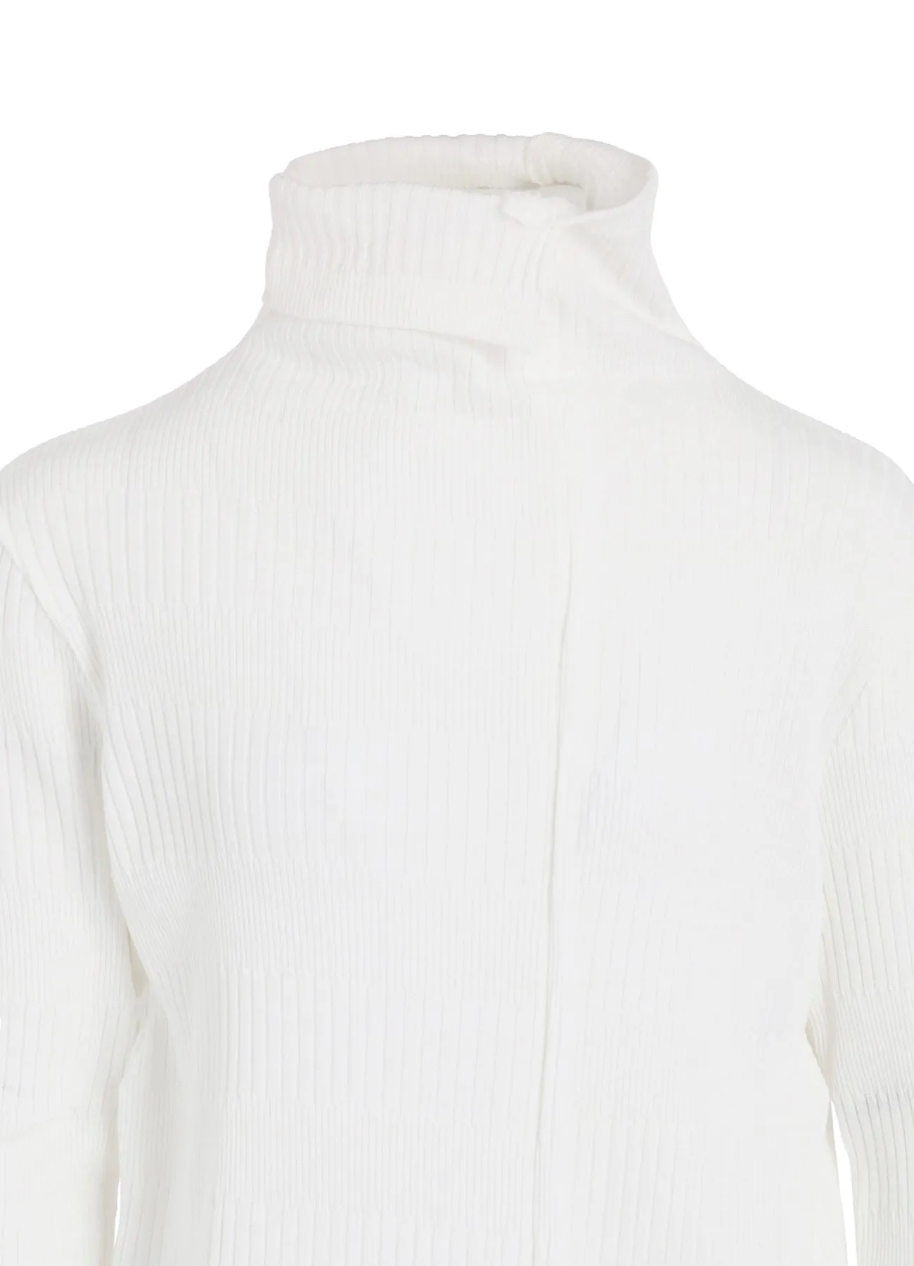 RANDOM RIB STRIPE HIGH NECK ASYMMETRIC T sold by Yohji Yamamoto product image thumbnail 5