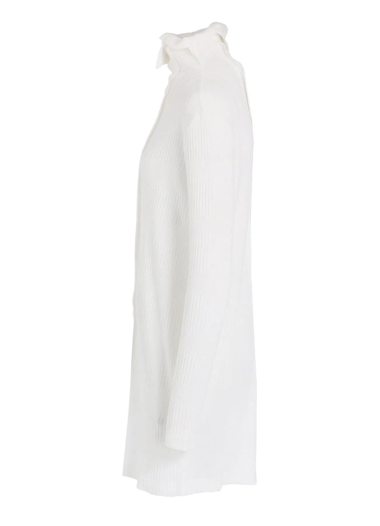 RANDOM RIB STRIPE HIGH NECK ASYMMETRIC T sold by Yohji Yamamoto product image thumbnail 3