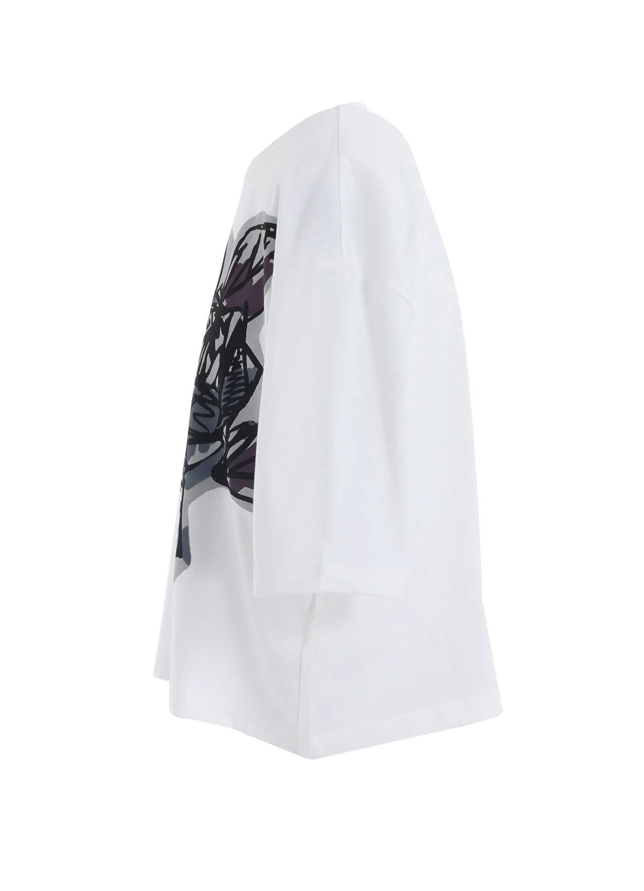 SOFT COTTON JERSEY WILD FLOWER PRINT SHIRT sold by Yohji Yamamoto product image thumbnail 3