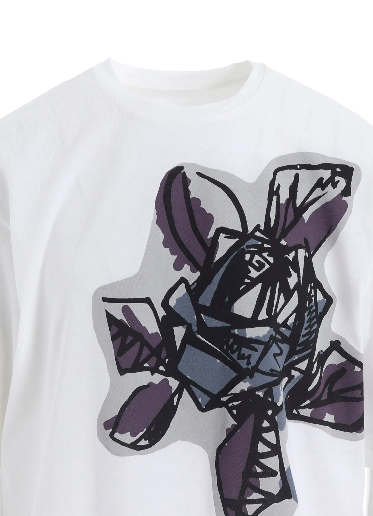 SOFT COTTON JERSEY WILD FLOWER PRINT SHIRT sold by Yohji Yamamoto product image thumbnail 5