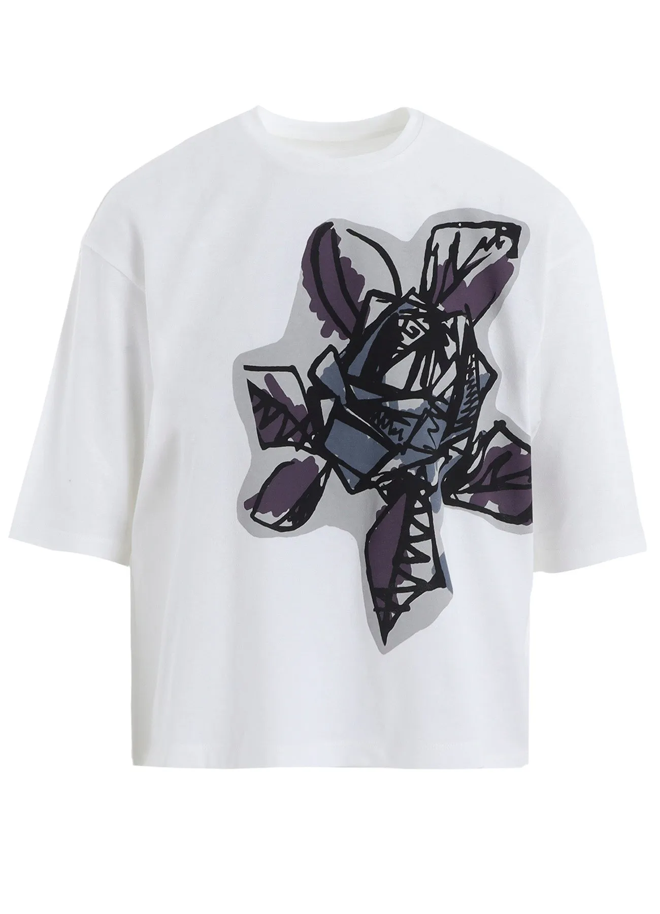 SOFT COTTON JERSEY WILD FLOWER PRINT SHIRT sold by Yohji Yamamoto product image thumbnail 2