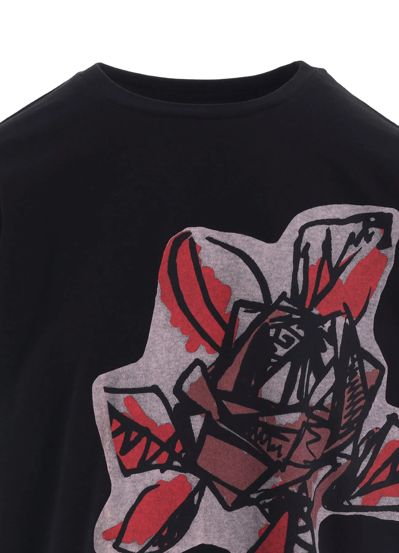 SOFT COTTON JERSEY WILD FLOWER PRINT 3/4 SLEEVE SHIRT sold by Yohji Yamamoto product image thumbnail 5