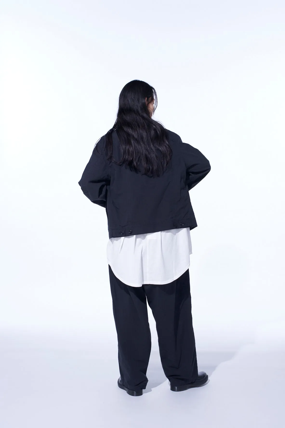 BRUSHED WASHER FINISH BROAD 5POCKET WIDE PANTS sold by Yohji Yamamoto product image thumbnail 4