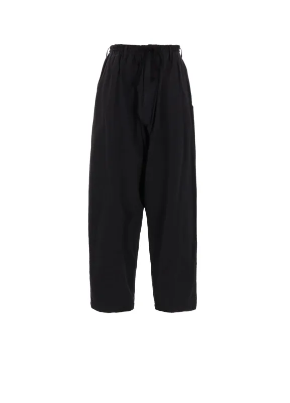 BRUSHED WASHER FINISH BROAD SAROUEL PANTS sold by Yohji Yamamoto