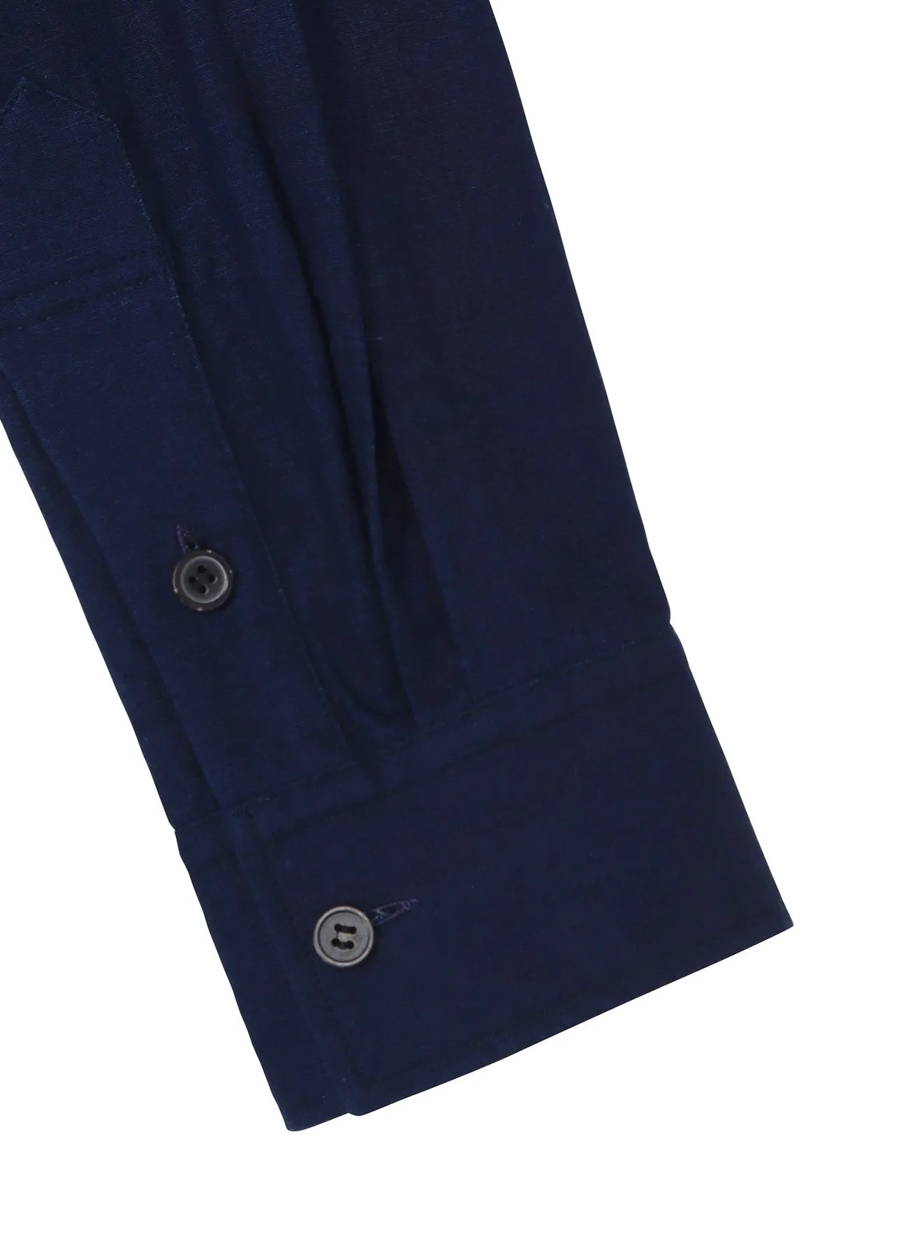 INDIGO DYED COTTON LINEN SHEETING DOUBLE COLLAR SLANTED POCKET SHIRT sold by Yohji Yamamoto product image thumbnail 5