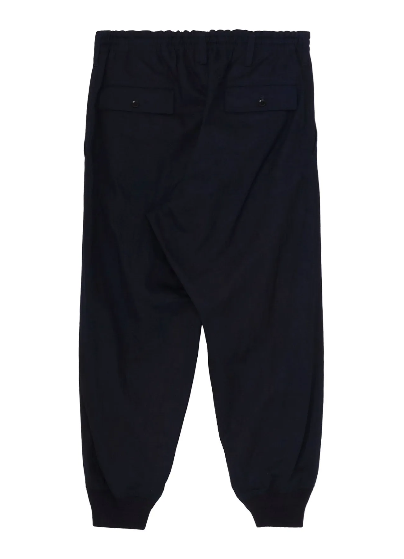INDIGO DYED COTTON TWILL RIBBED HEM PANTS sold by Yohji Yamamoto product image thumbnail 3