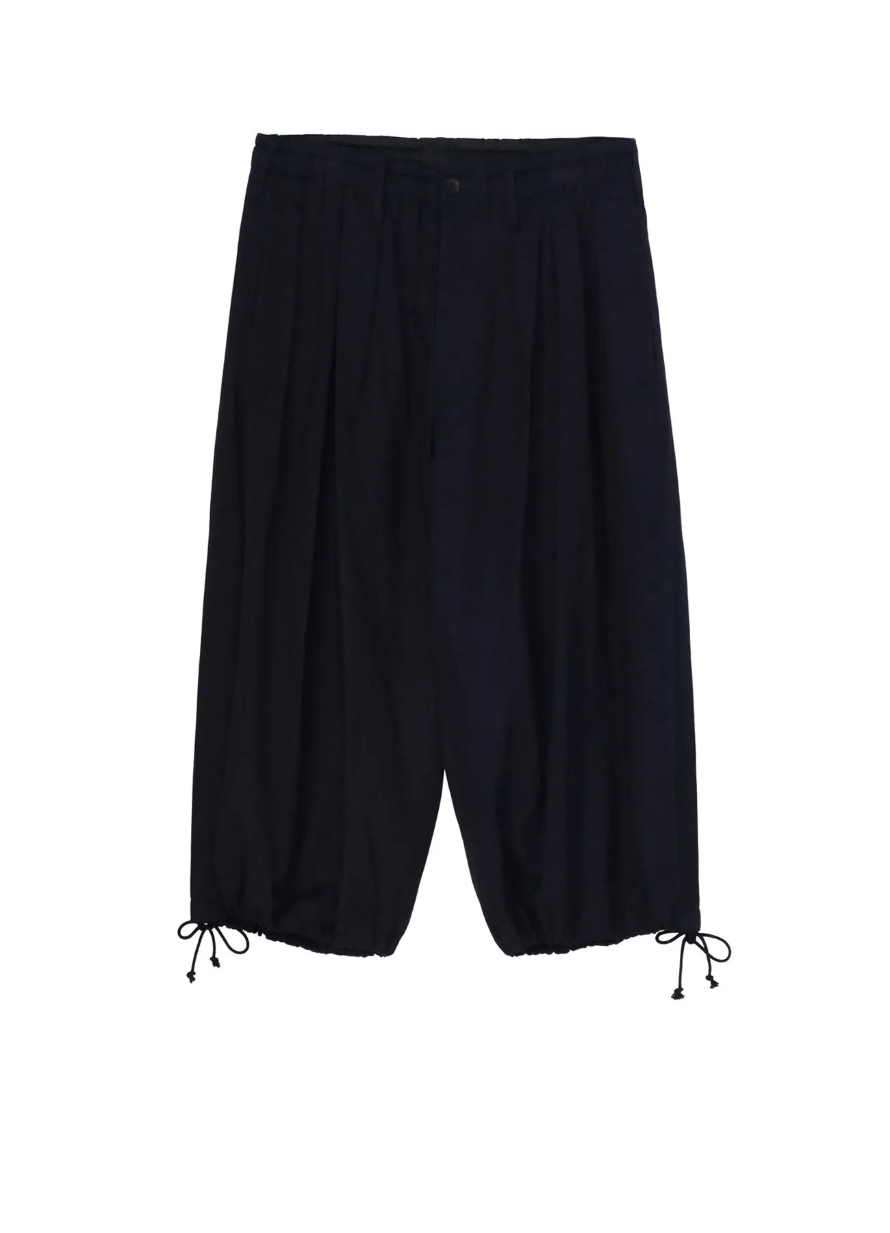 INDIGO DYED COTTON TWILL BALLOON PANTS sold by Yohji Yamamoto
