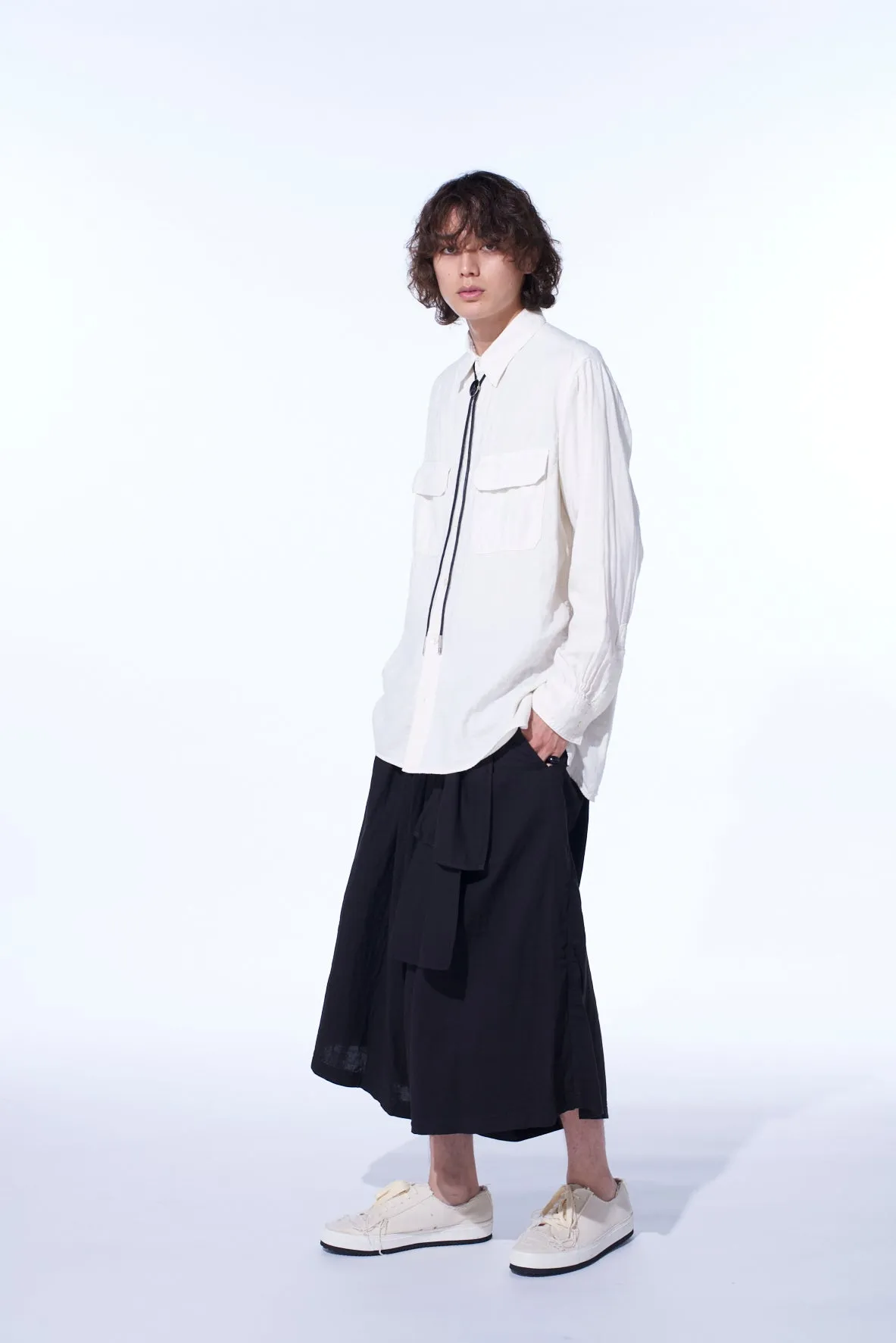 Double Gauze Dual-Pocket Utility Shirt sold by Yohji Yamamoto product image thumbnail 3