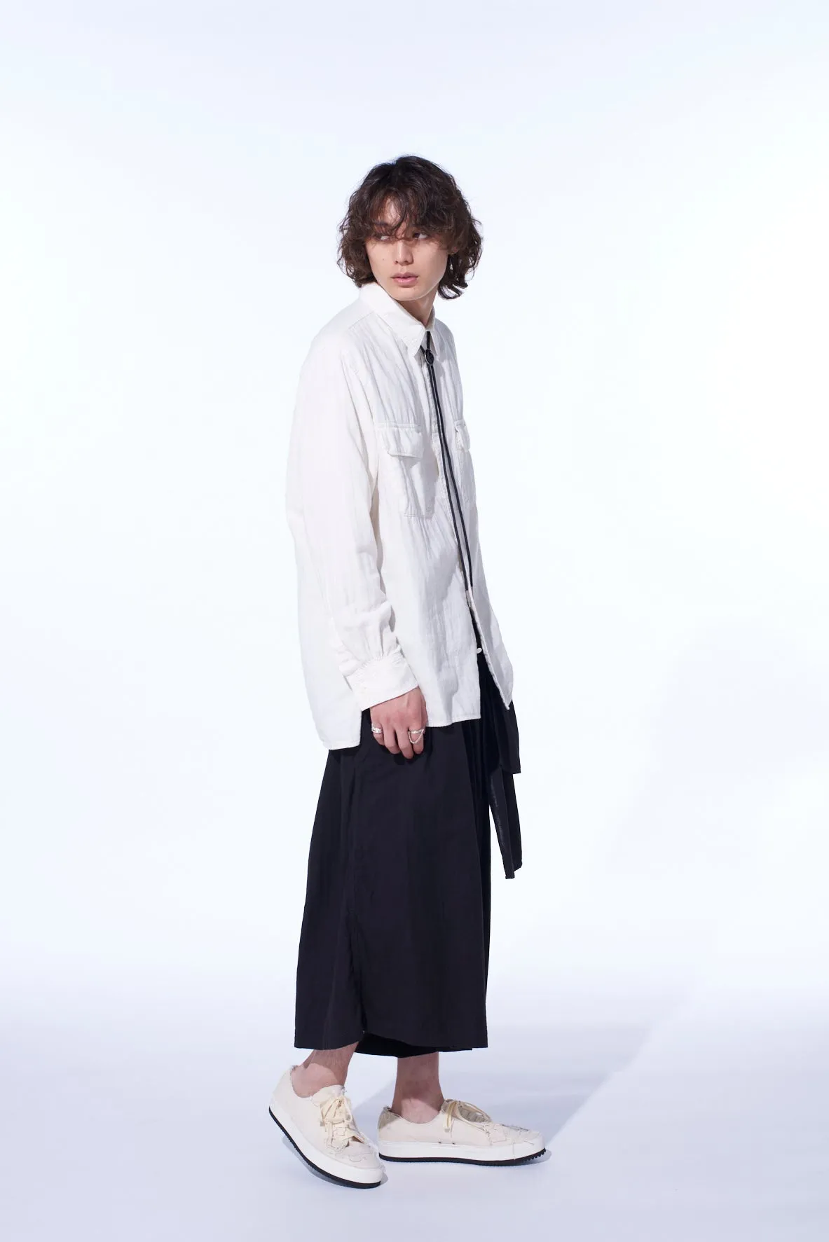 Double Gauze Dual-Pocket Utility Shirt sold by Yohji Yamamoto product image thumbnail 5