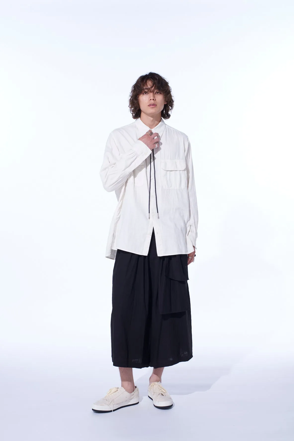Double Gauze Dual-Pocket Utility Shirt sold by Yohji Yamamoto product image thumbnail 2