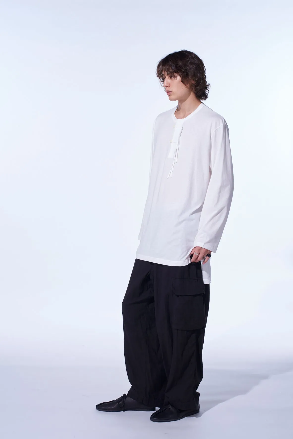 Double Gauze Single Cargo Pocket Pants sold by Yohji Yamamoto product image thumbnail 3