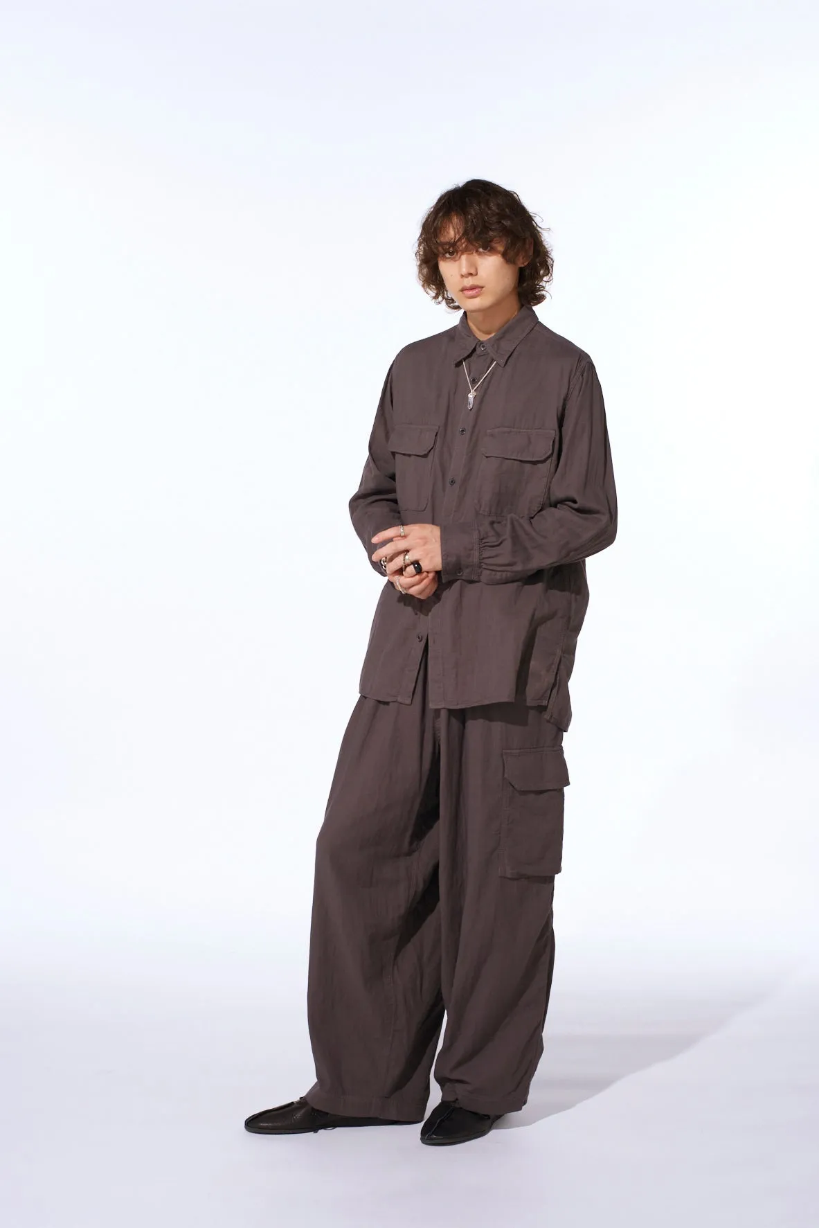 Double Gauze Single Cargo Pocket Pants sold by Yohji Yamamoto product image thumbnail 3