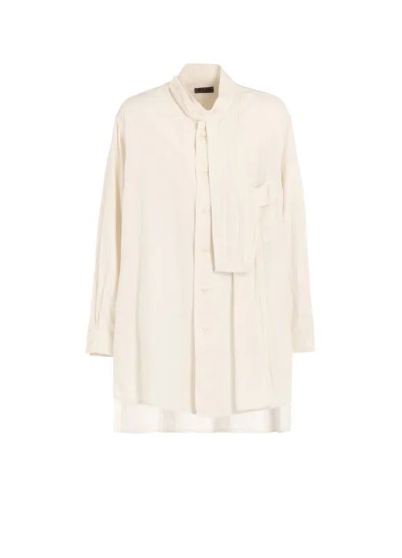 Double Gauze Band Collar Stole Shirt sold by Yohji Yamamoto